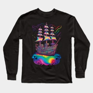 Making Waves - Pirate Ship O'Color Long Sleeve T-Shirt